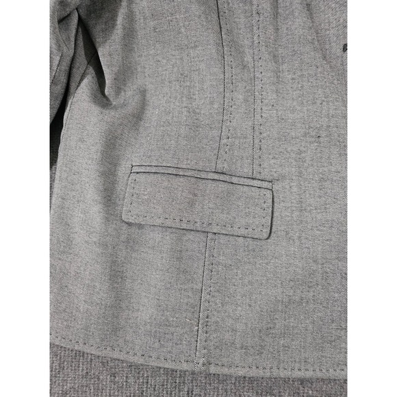 Alfred Dunner Womens Gray 3-Button Textured Blazer Jacket Size 20 - Picture 6 of 16